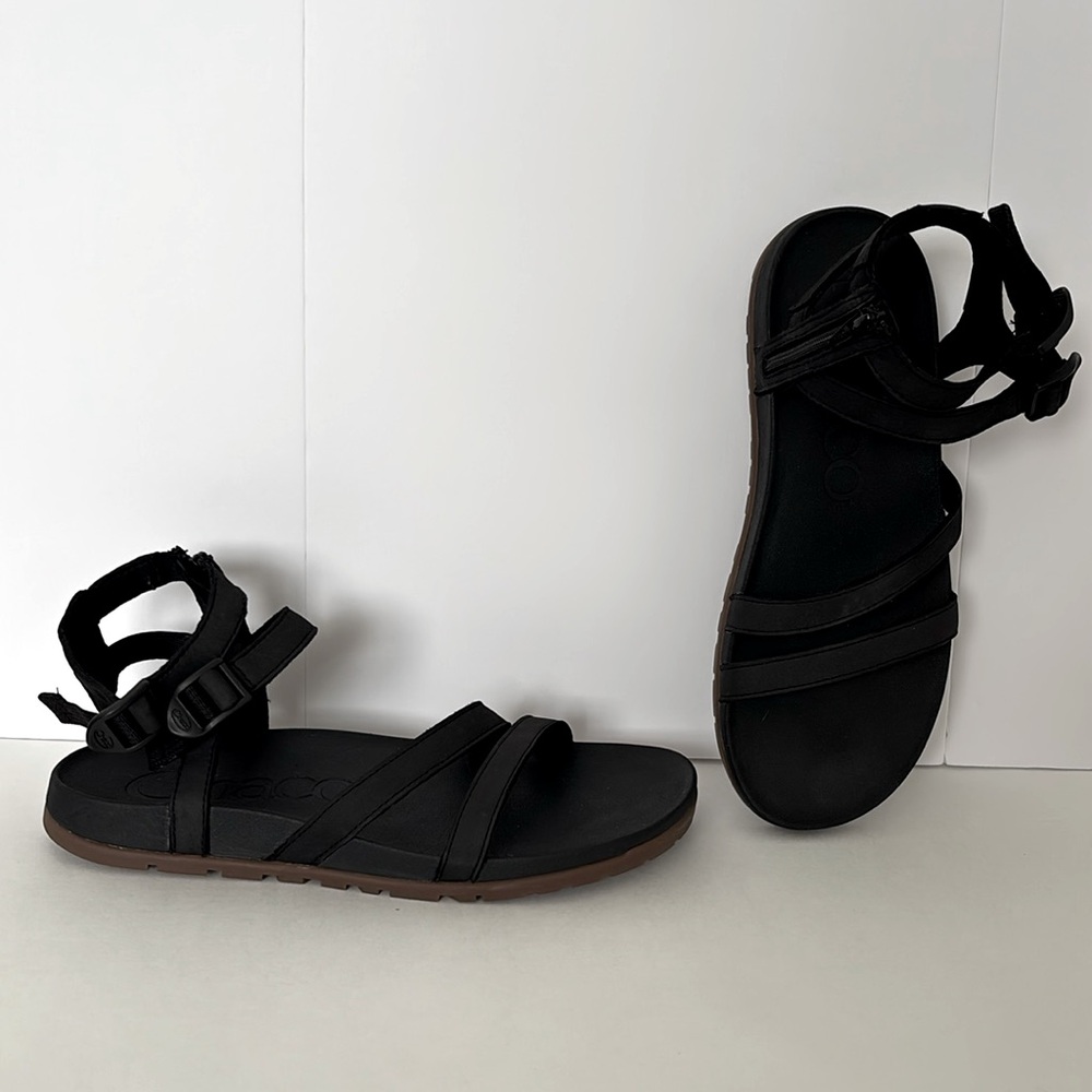 Black Chaco Lowdown Strappy High Sandal
